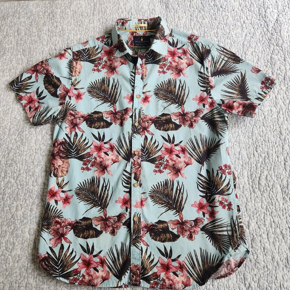 Denim & Flower Other - Men's Denim & Flower By Ricky Singh 100% Cotton Casual Shirt, Size M Sli…